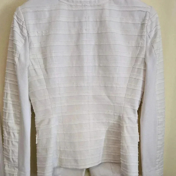 BCBGMaxazria Adrianne White Blazer Jacket Size XS - Picture 5 of 5